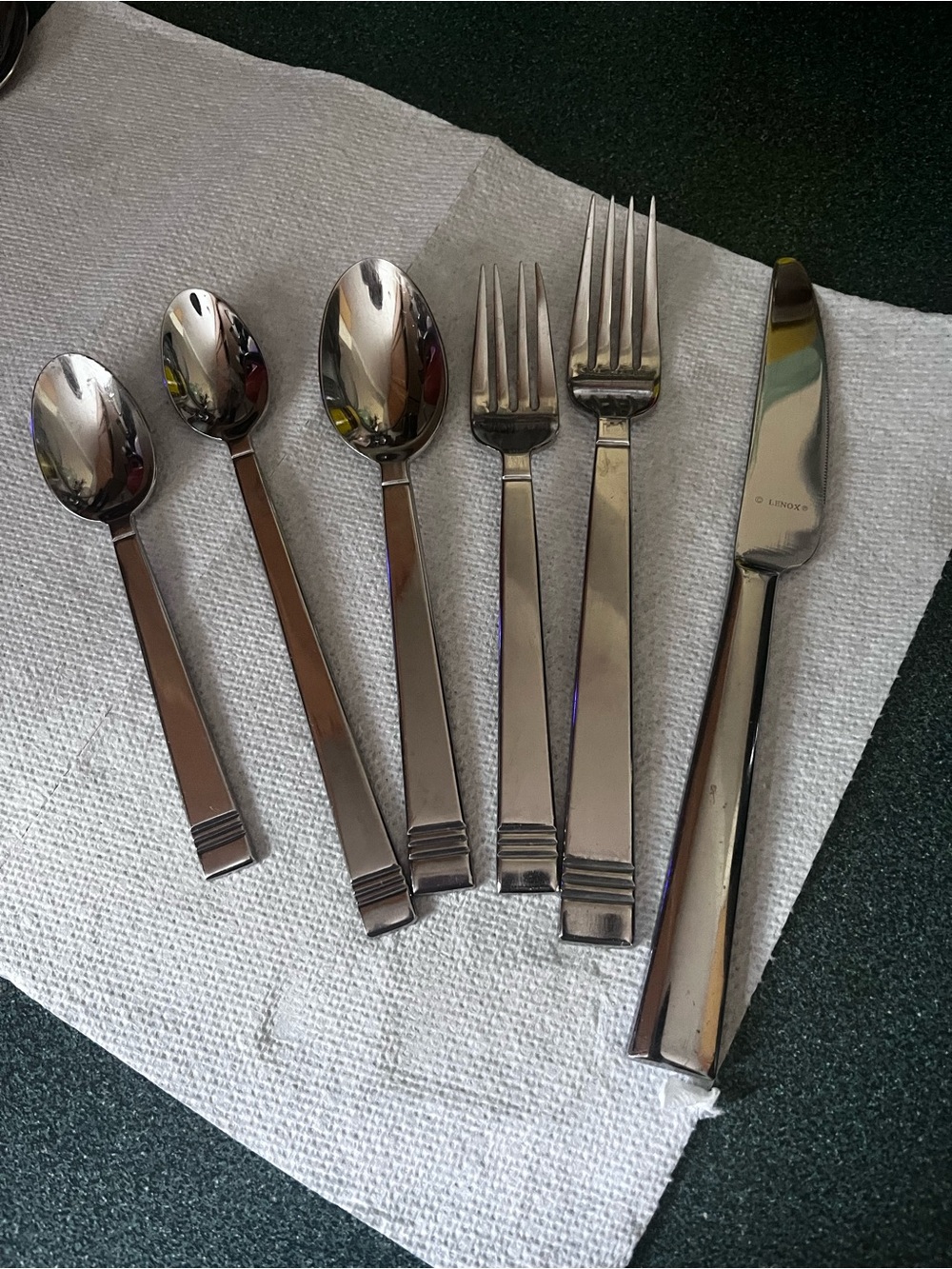 Lenox 18/10 Silver-Tone Stainless Flatware Set of 6